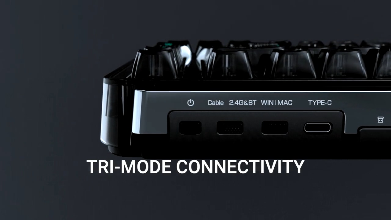 BlackIO 83提供USB Type-C有線、2.4GHz無線、藍牙無線（支援1打3）3種模式。