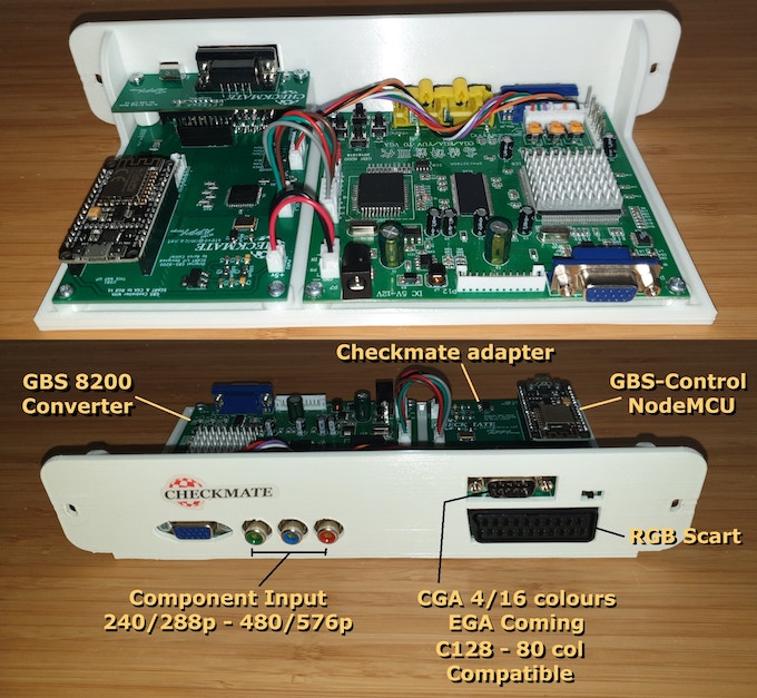 RGB模組具有色差端、EGA、SCART輸入功能。