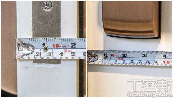 可事先量測家大門厚度是否有超過 4 公分，門面上是否有雕花且與另外一道門距離有無超過 10 公分以上。