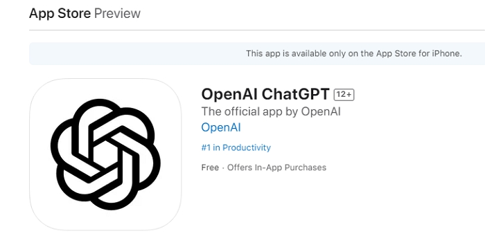 OpenAI 官方ChatGPT APP聊天機器人上架 App Store，在台灣也上線了！