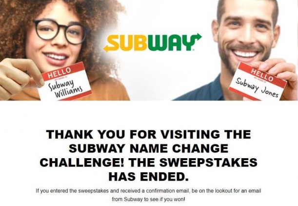 呀我想你了！美國改名「Subway」可終身免費吃潛艇堡，萬人上網登記響應