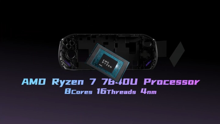 OnexFly載8核心Ryzen 7 7840U處理器與Radeon 780M內建顯示晶片。