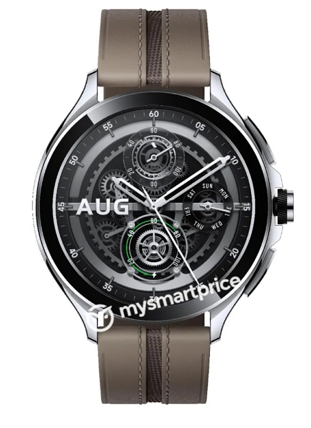 小米手錶Watch 2 Pro 外形曝光：兩種顏色配旋鈕錶冠、不鏽鋼錶殼機械感十足