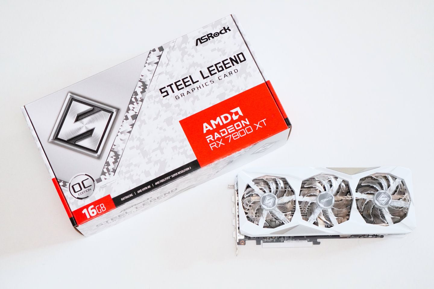 這次測試使用的硬體為ASRock Radeon RX 7800XT Steel Legend顯示卡。