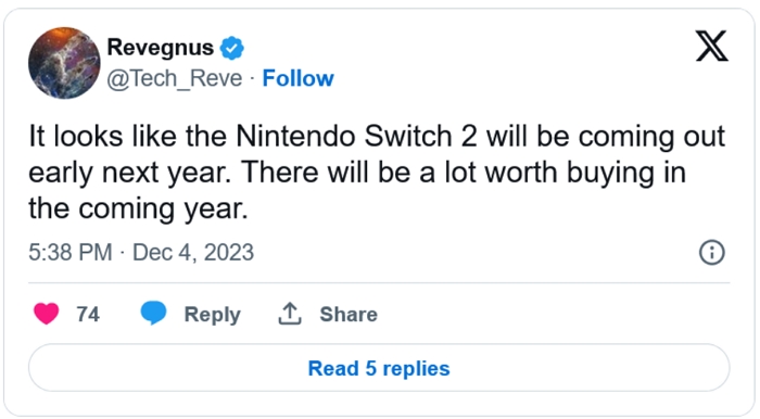 任天堂Switch 2可能採用三星 OLED 螢幕，發佈時間早於預期