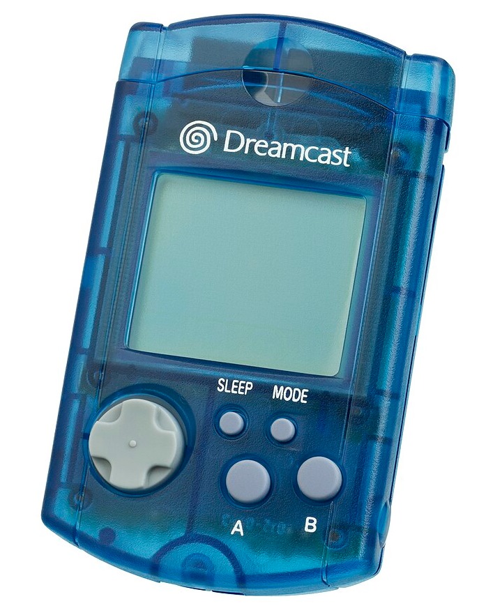 VMU是Dreamcast主機專用的記憶卡，除了儲遊戲進度外，也可以在遊戲顯示資訊，或拆下後獨自執行小遊戲。