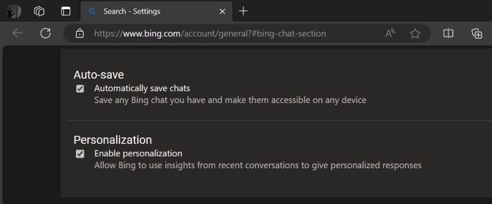 Copilot也要為Bing聊天加入新功能：聊天功能也能個性化、Search on Bing 按鈕