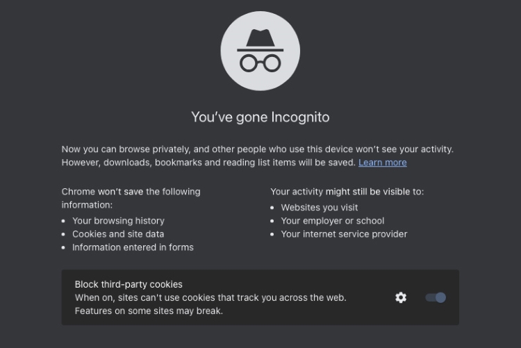Google 非法追蹤瀏覽紀錄官司和解後，悄然更新 Chrome 瀏覽器私密瀏覽功能提示