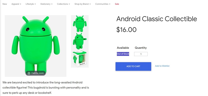 Google推出Android公仔，售價16美元但已經被搶購一空