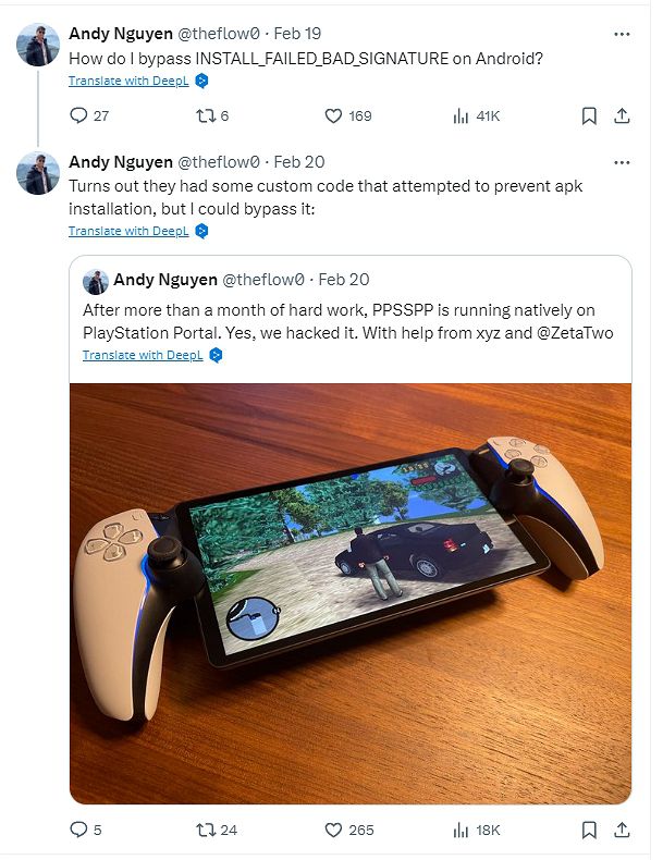 玩家破解PlayStation Portal雲端掌機封印，宣稱可成功獨立運行PSP遊戲