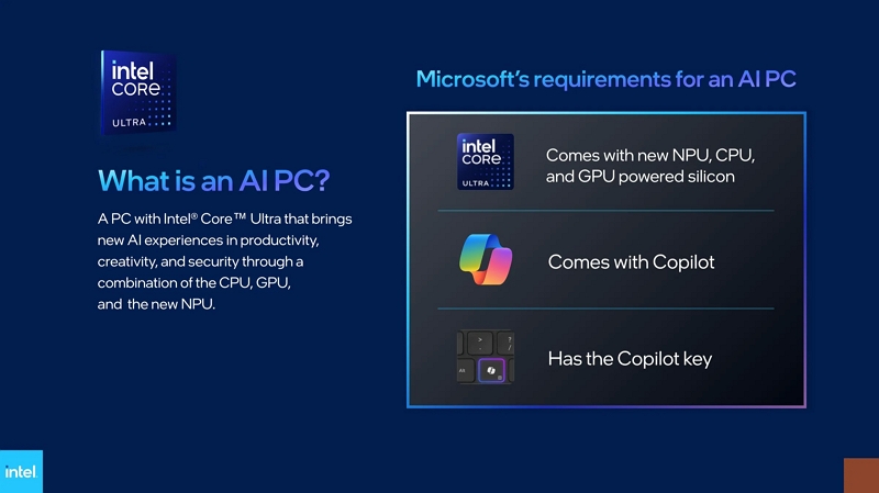 AI PC是什麼？英特爾說微軟下了這三個必要條件，其中之一是Copilot實體按鍵
