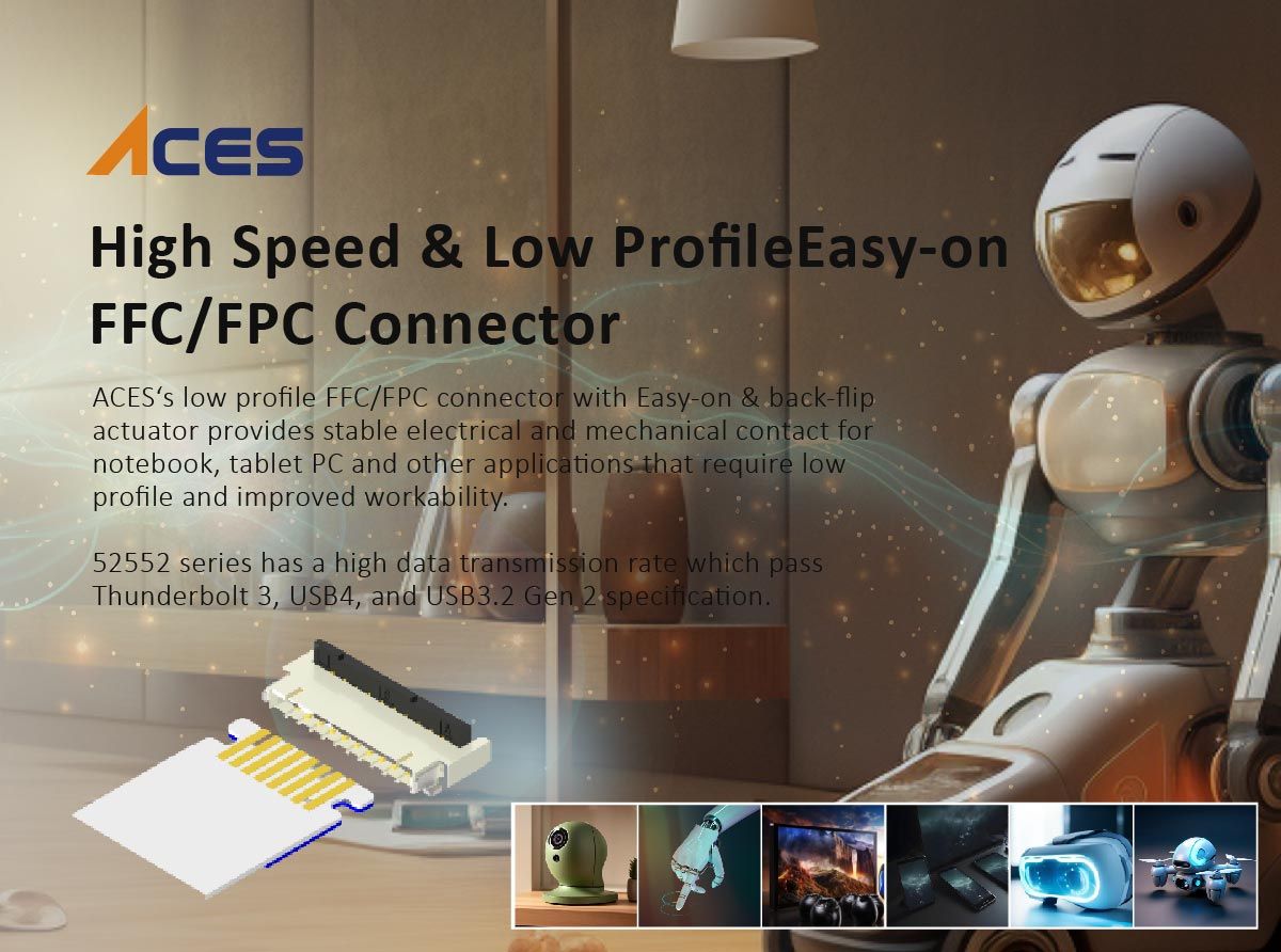 FFC/FPC Connector 產品簡介圖（宏致電提供）
