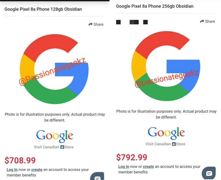 加拿大 Google Pixel 8a 售價洩露，價格不再是階手機、較前代大漲近5000元