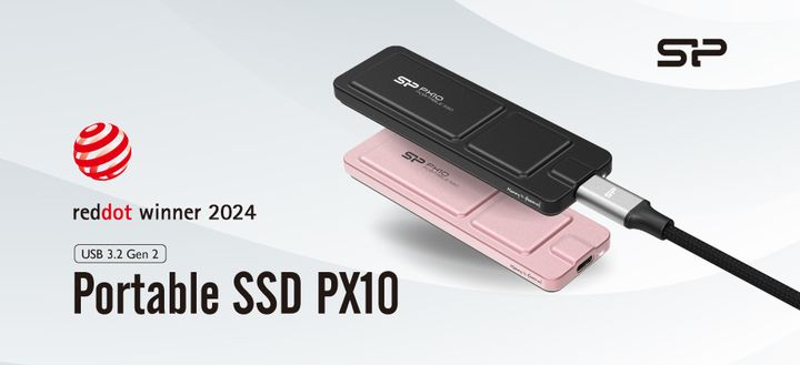 廣穎電通 PX10 行動 SSD，以真空包為設計概念，獲 2024 德國紅點設計獎