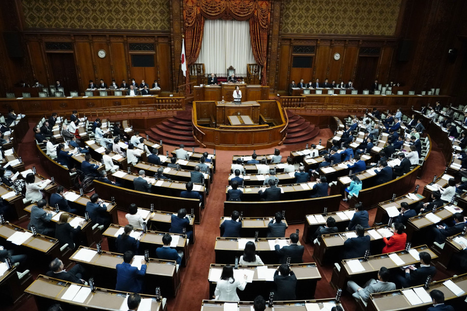 參院於2024年6月 2日在東京召開國會全體會。