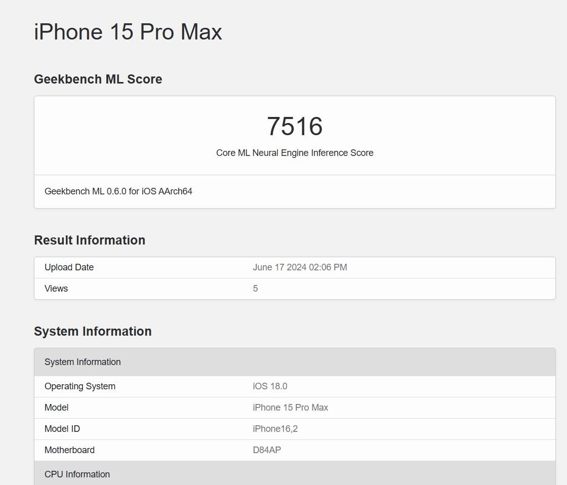 iPhone 15 Pro Max更新iOS 18：神經網路引擎性能提升達25%