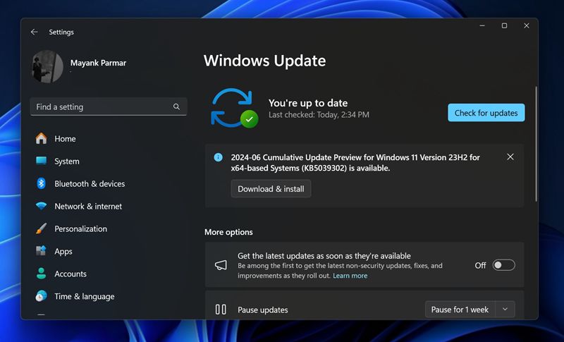 微軟緊急取消KB5039302 預覽更新，因會導致Windows 11 22H2/23H2無限重啟