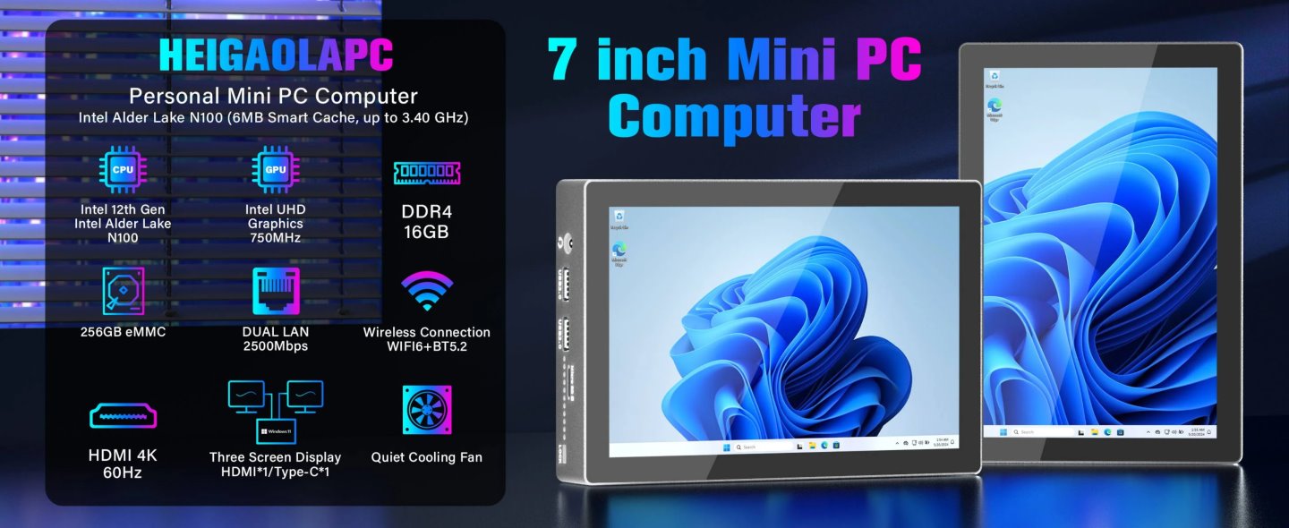 Intel Processor N100處理器具有4組E-Core核心，雖然TDP只有6 W，但是F9B仍採用具有風扇的主動式散熱。