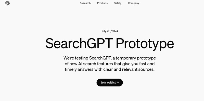 OpenAI小規模測試SearchGPT，未來將整合在ChatGPT裡對決Google的AI Overviews
