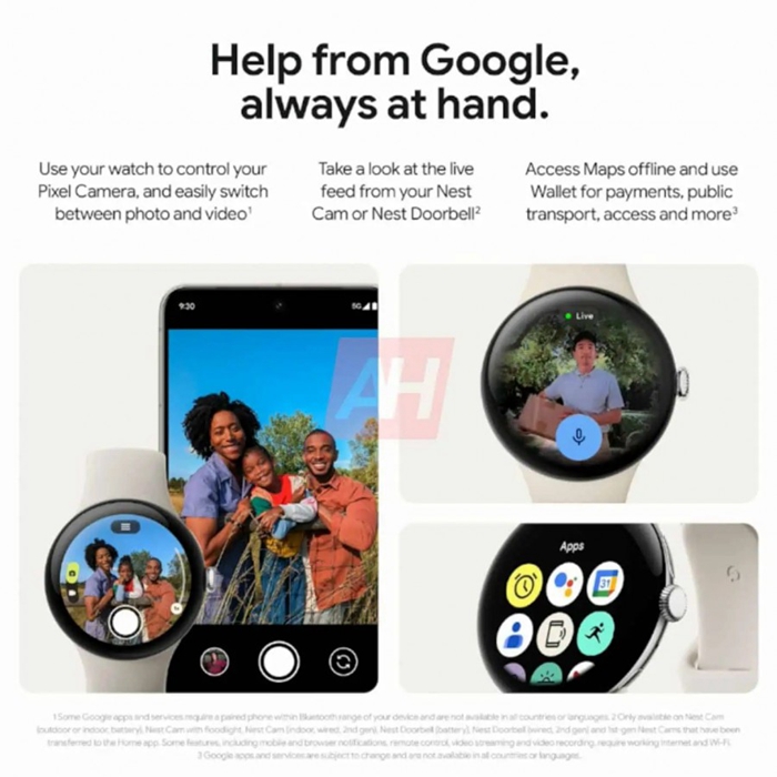Google Pixel Watch 3 / XL 爆料匯總：完整宣傳圖外洩、支援 UWB、改善續航、更小邊框、亮度翻倍