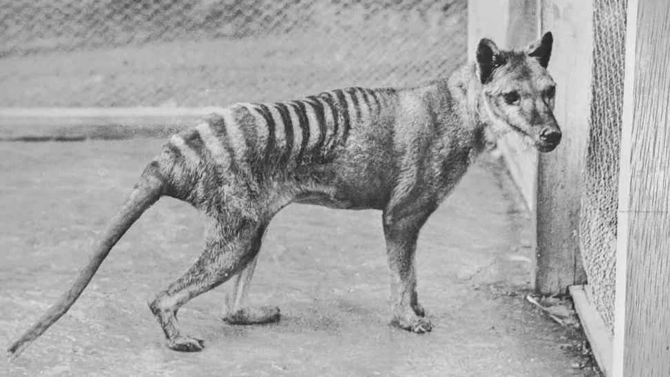 1936年，在博馬瑞斯動物園中的最後一隻袋狼 。圖片來源： HUM Images/Universal Images Group via Getty Images