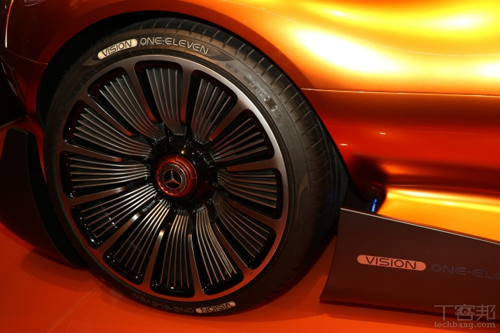 賓士Vision One-Eleven 電動超跑概念車登台亮相！車身細節搶先看、9/14 正式開放參觀