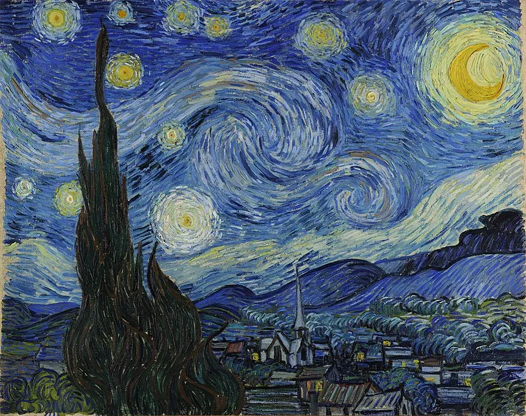 文森·梵谷的《星夜》 。