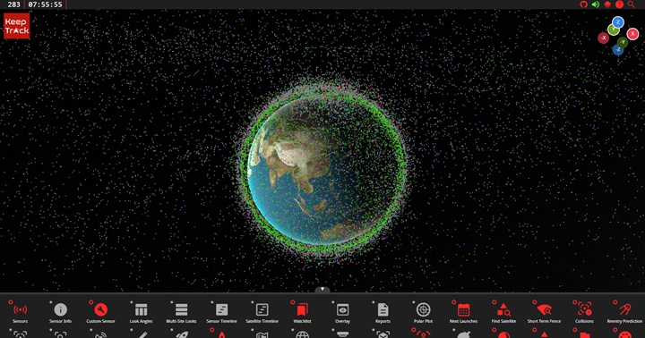 想知道現在哪個衛星飛越台灣上空？Keep Track將環繞地球的人造衛星軌道 3D 視覺化呈現