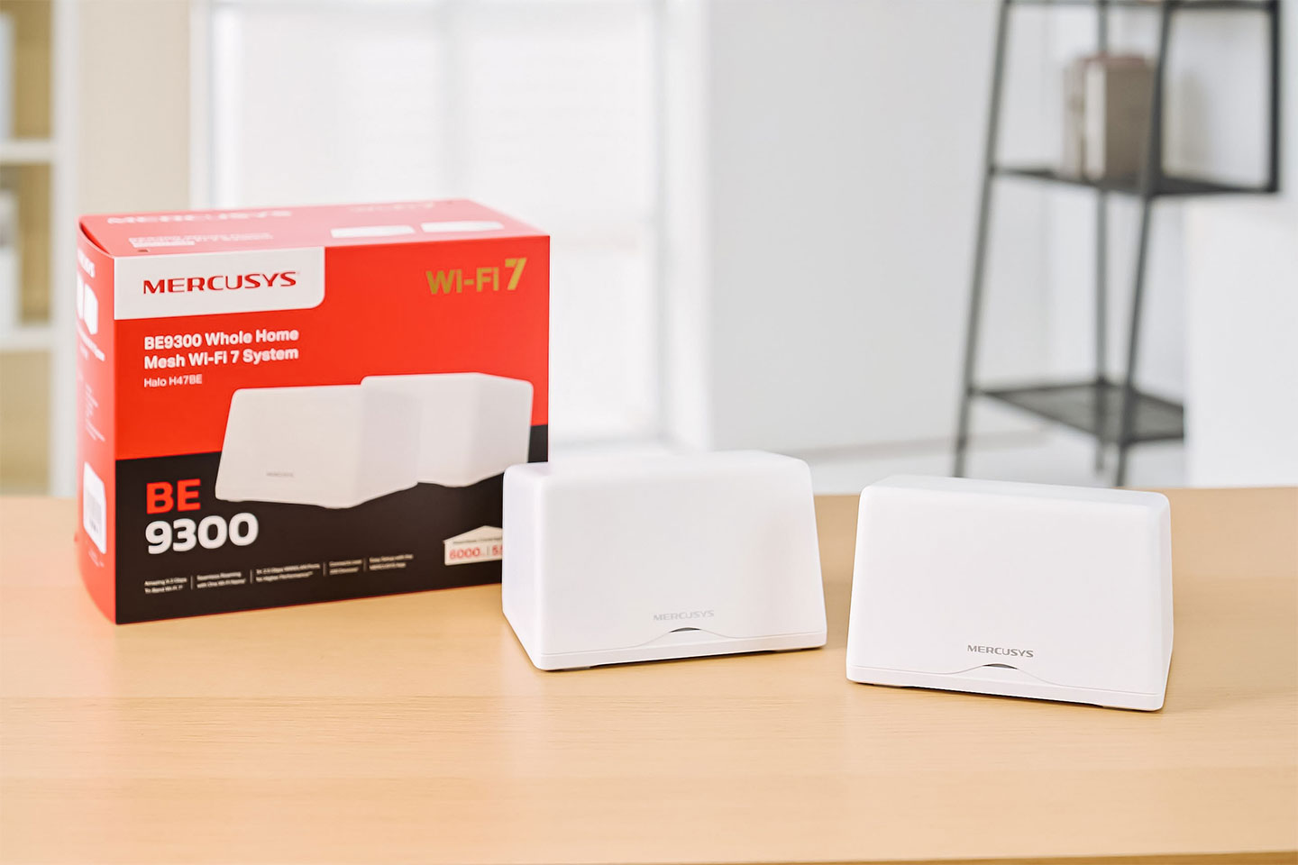 Halo H47BE BE9300 是 Wi-Fi 7 規格的 Mesh 系統，市售版本為 2 入組。