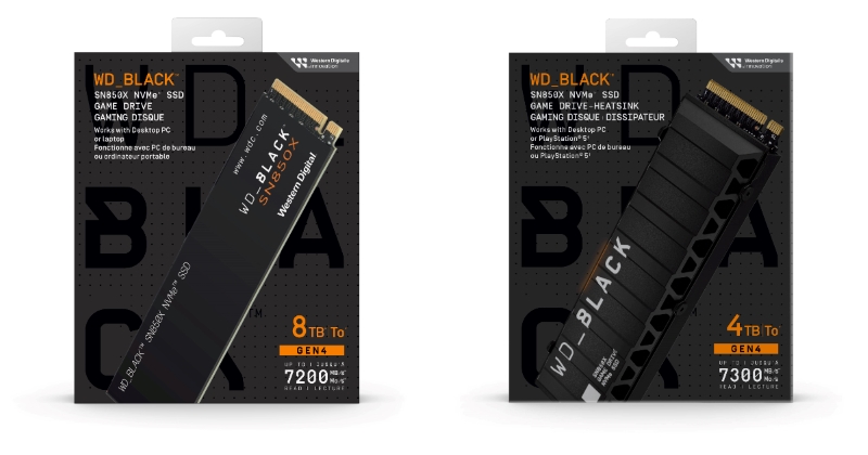 Western Digital 8TB 大容量遊戲 SSD 在台上市，並新增 4TB 型號的散熱片版本