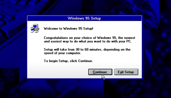 A senior programmer said that when designing the Windows 95 installer, Microsoft used three different operating systems.