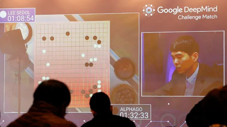 2016 年，AlphaGo AI 系統擊敗了世界圍棋冠軍李世乭。 Lee Jin-man / AP