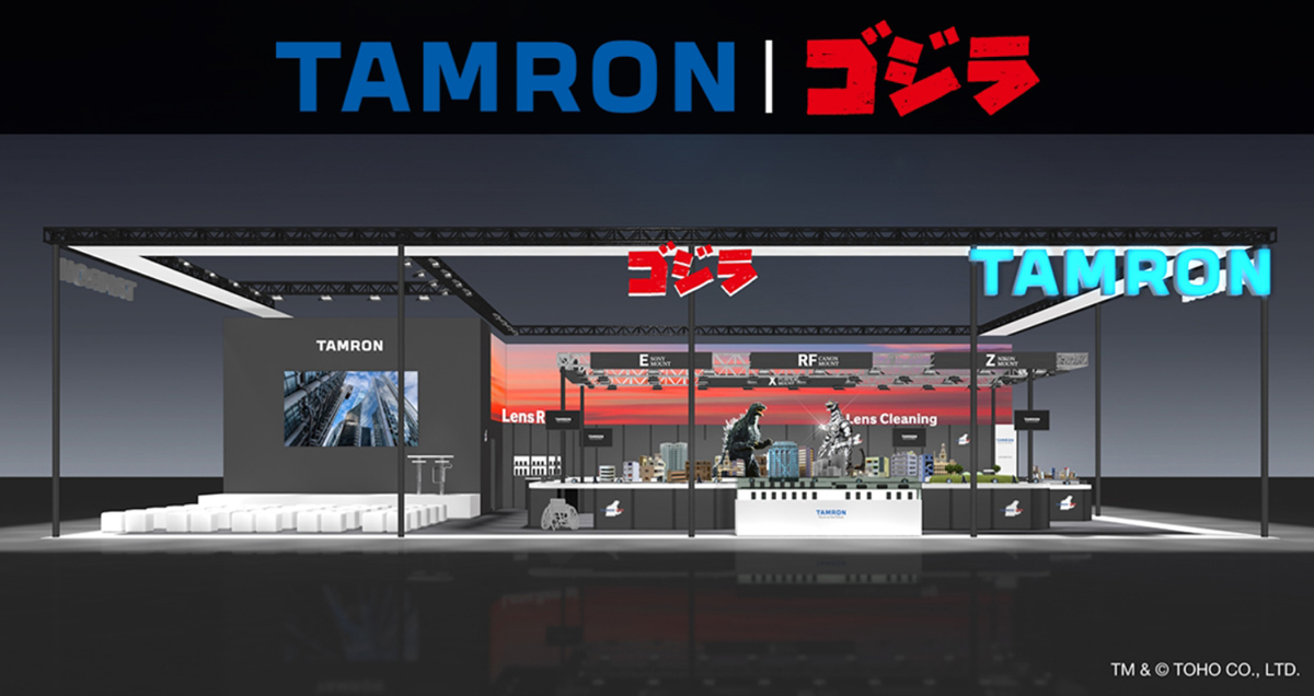 TAMRON 宣布將在 CP+ 2025 開設「哥吉拉」聯名展位，邀請各位蒞臨體驗器材