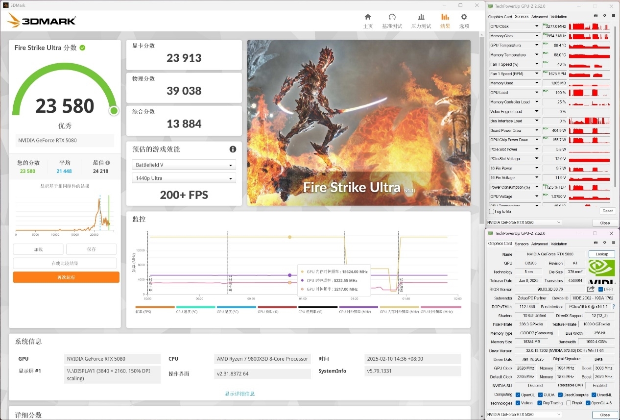 AMD RX 9070 XT顯卡狂飆頻率，最高竟能超過3.2GHz