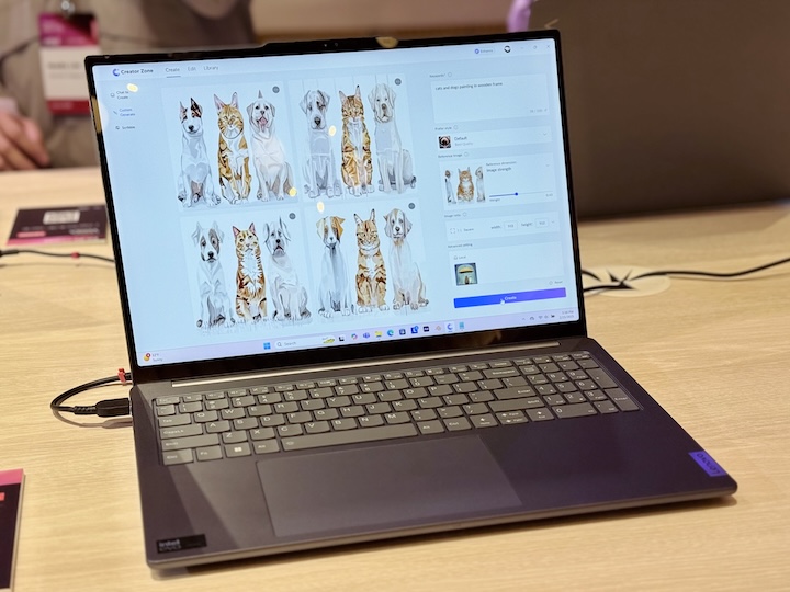 Lenovo Aura Edition 系列 AI 筆電哪裡不一樣？具備不連網的 AI Now 個人 AI 助理、Creator Zone 圖像生成工具