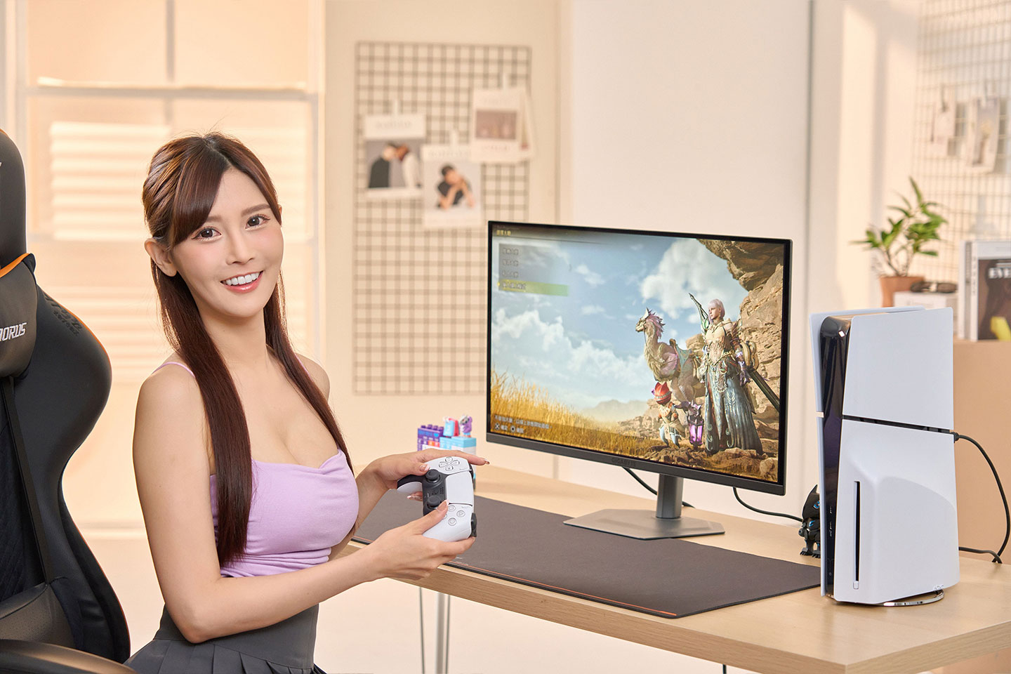 MO27Q2 也能完美支援次世代主機 PS5，包括支援 AMD FreeSync Premium Pro 自適應幀數技術與 VRR，更能確保動態畫面的流暢性與穩定度。