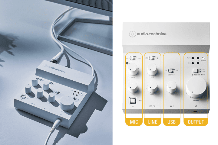 鐵三角 White Party 直播設備綑綁包登場，組合優惠價 8,500 元！純白款 ATUMX3 USB 混音器同步上市