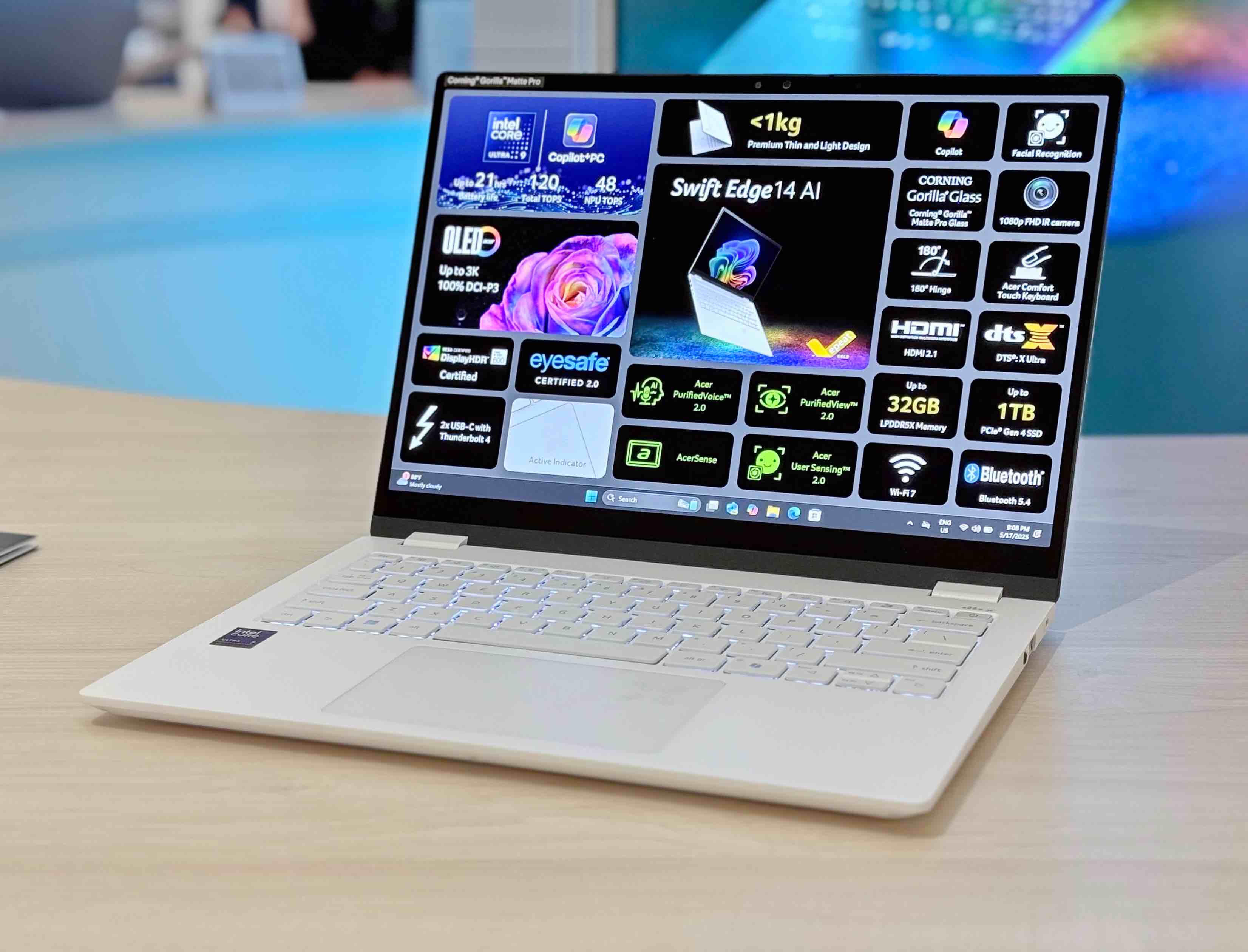 【COMPUTEX 2025】Acer 發表僅 990 克 Swift Edge 14 AI，同步 Swift Go 16 AI、 Swift Go 14 AI 擴大 Copilot+ PC 新品線