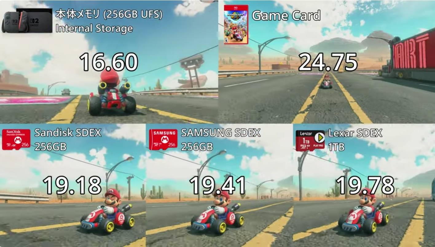 Switch 2 儲存速度大比拼：內建儲存最猛、卡匣竟然墊底
