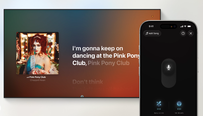 tvOS 26 加入 iPhone 卡拉 OK 麥克風與個人化觀看體驗