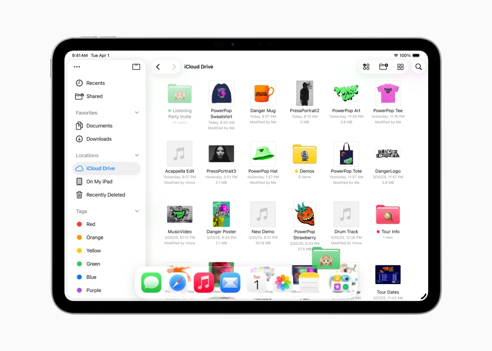 iPadOS 26 提供更類似 macOS 的操作體驗，強化檔案管理與音訊錄製功能