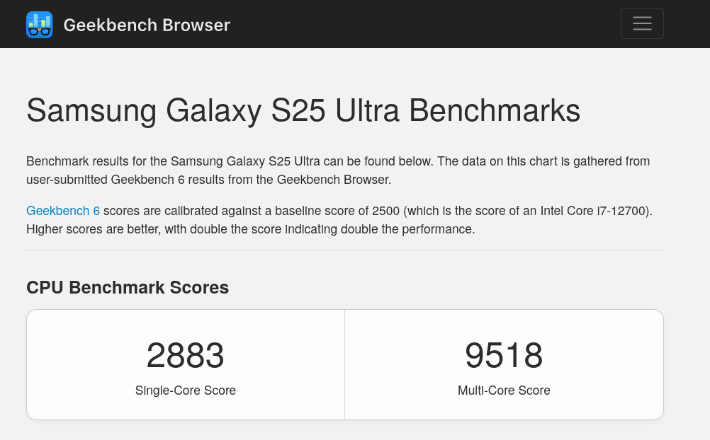 Exynos 2500 跑分揭曉：表現逼近 Snapdragon 8 Elite，但仍略遜一籌