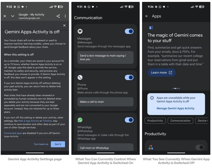 Google Gemini Android即將推出更新：可以幫你處理簡訊、撥打電話，即使關閉應用程式也照樣能用
