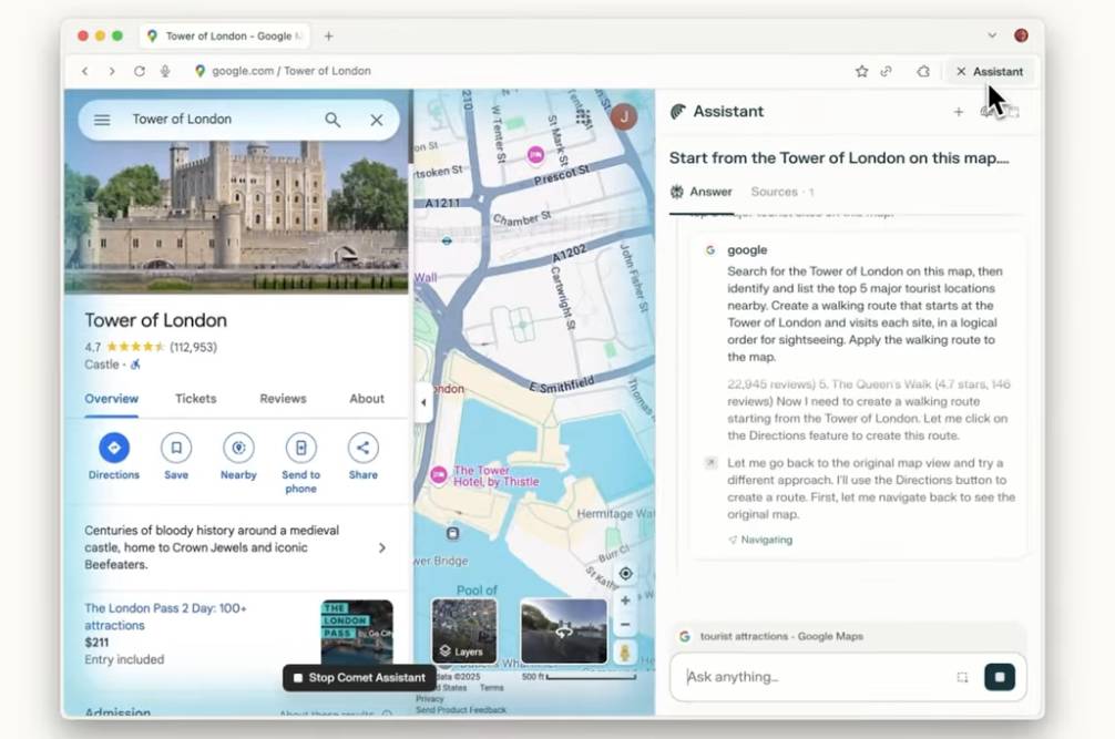 Perplexity 推出 AI 瀏覽器 Comet挑戰Chrome，語音搜尋、網頁摘要一次搞定！