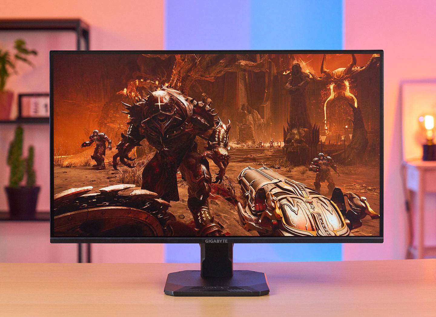 GS25F2 採用 24.5 吋的 Super Speed IPS 面板，可視範圍、亮度與對比度表現都很不錯，搭配 Full HD 的解析度也有不錯的畫質呈現。