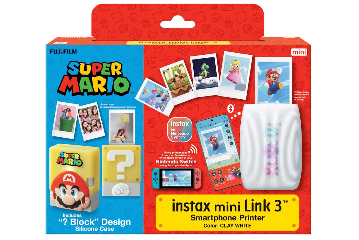 富士 instax mini Link App 大升級！並同步推出超級瑪利歐聯名問號磚塊套組