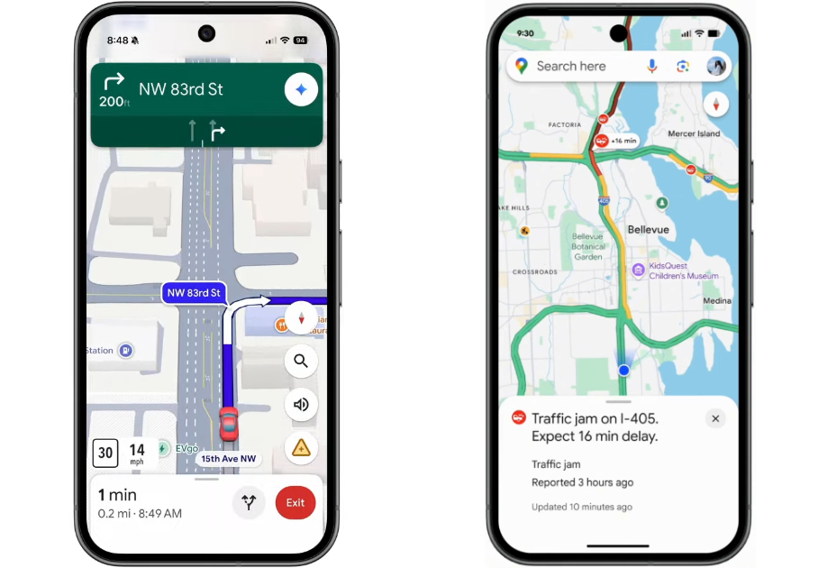 Google 地圖導入 Gemini AI，提供自然語音操控導航、地標輔助及路況主動提醒功能