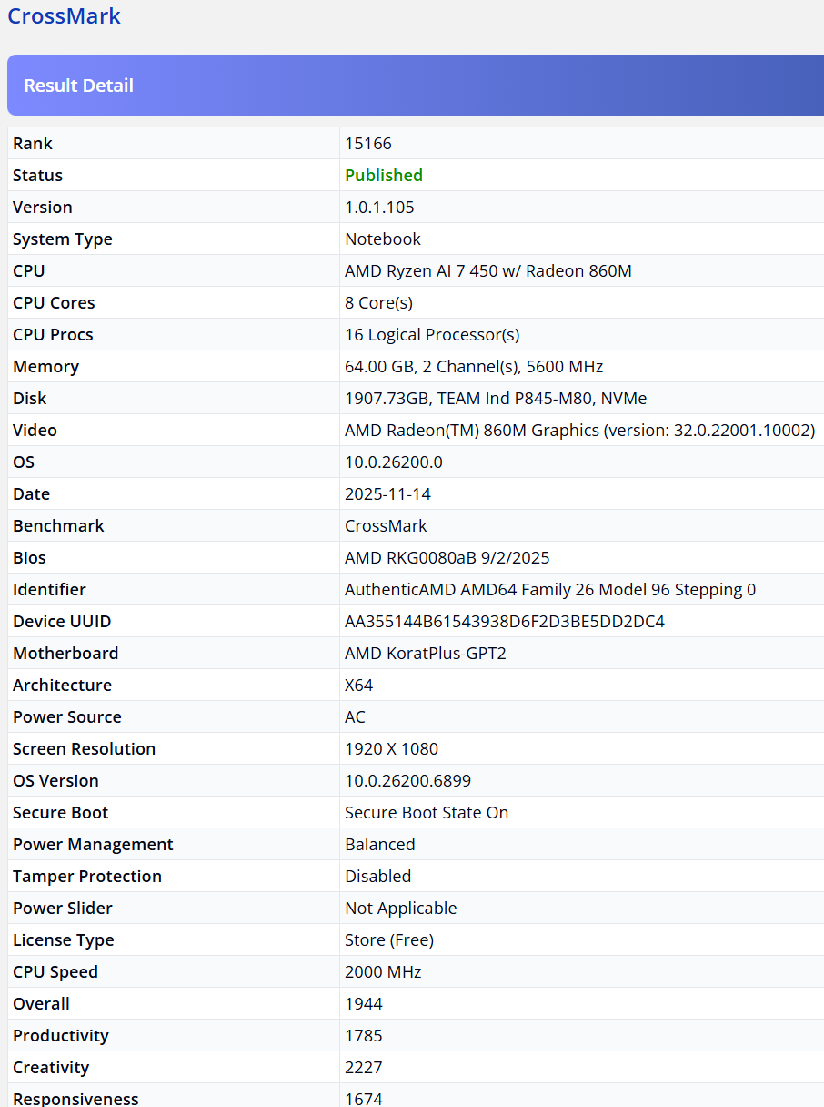 AMD 三款 Ryzen AI 400 系列行動版 APU現身：頻率與 AI 算力同步升級