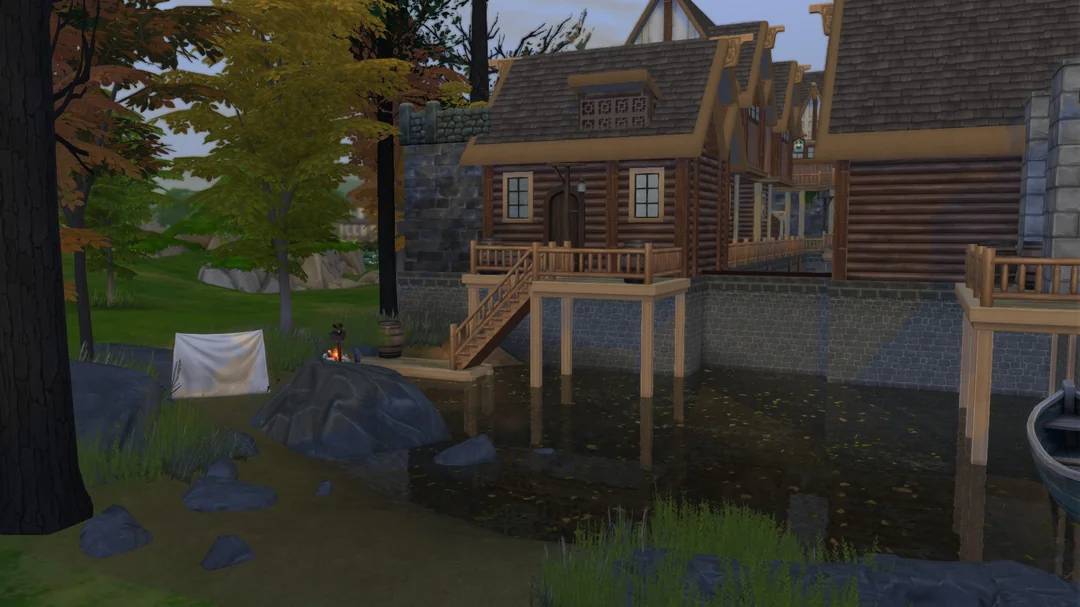 《模擬市民4》神人玩家耗時一年，神還原《上古卷軸5》裂谷城！