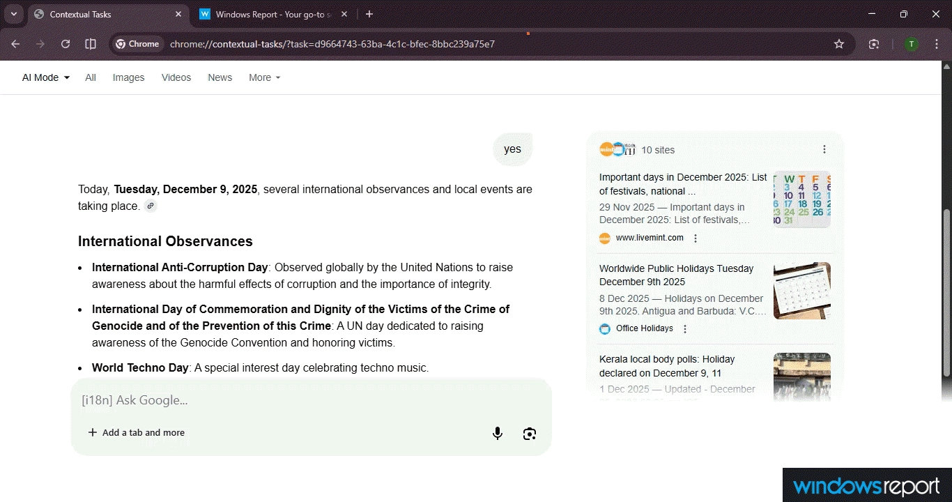 Google Chrome 測試全新原生 AI 模式，獨立分頁運作不再依賴側邊欄